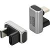 aceyoon 2 adattatori USB C da 240 W, adattatore da USB C maschio a USB C femmina a forma di U, connettore di tipo C con trasferimento dati da 80 Gbps per piattaforma di vapore per switch PC, tablet