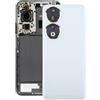 Generico Ricambio Copri Batteria + biadesivo + lente compatibile con HUAWEI HONOR 90 5G REA-NX9 REA-AN00 Vetro Posteriore Back Cover Retro Scocca adesivo + lente con cornice (Bianco)
