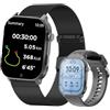 SGDDFIT Smartwatch GPS da 2,01, AMOLED, orologio fitness da uomo con funzione telefonica, batteria da 350 mAh, orologio sportivo con chiamate con monitor del sonno, impermeabile 5 ATM, per iOS