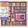 Melissa & Doug Timbri Creativi Giardino delle Fate - Set in Legno con 9 Timbri, Inchiostro Lavabile a Due Colori e Matite Colorate, Lavoretti Manuali, Regalo per Bambini e Bambine, 4+ Anni