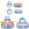 Squishmallows Micromallows 2 Animali Daxxon e Puff con Vestiti 6 cm