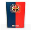 MOCIWORLD - Quaderno FC Barcelona con Logo 3D - Rilegato con Dorso in Tessuto e Finitura di Alta qualità - 120 Pagine Bianche - Colore: Blu/Rosso - Formato A5