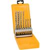 DeWalt Am-Tech - Set di 7 punte a torsione in CRV, nero