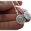 Generic ✿ BIG SPIRAL BOHO ETHNO MIAO DISC ✿ Orecchini su ganci a lungo rene