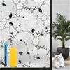 Zindoo Pellicola per Vetri Finestre 90x120cm 2pcs pellicola privacy finestre Anti-UV Opaca per Ufficio Bagno Camera da Letto Motivo a fiori di ciliegio