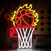 OYCGZV Segno al Neon da Basket per Decorazione da Parete, Luce al Neon Sportiva, Segno Led USB Regolabile per Zona Gioco da Camera da Letto, Palestra a Casa, Sport Bar, Festa, Uomo Grotta, Pub, Regalo