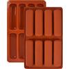 N\A 2 PCS Stampi Rettangolari in Silicone,Teglie per Pane in Silicone,Stampo Rettangolari in Silicone per Biscotti,per Pane, Torta, Barretta di Cioccolato