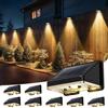 Delaiglow Luci da Esterno Giardino 8 Pezzi Lampade Solari da Giardino Bianco Caldo Luce Solare LED Impermeabile Creando un'atmosfera Suggestiva Per Recinzione, Muro e Giardino