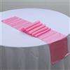 CNFQ - 10 runner per tavolo, in raso, decorazione sala da matrimonio, 275 x 30 cm (rosa)