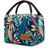 SEYATULLH Borsa termica da donna, 5 l, borsa termica termica portatile, vari colori e dimensioni (Leaf, S)