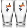 GUINNESS THE 1759 Guinness Toucan Bicchiere da pinta, confezione da 2