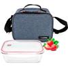 Iris Barcelona Lunchbag Contenitore vetro 840ML BLU