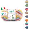 Gründl Hot Socks Madena - Lana per calze in 75% lana vergine (superwash) e 25% poliammide, Made in Italy, 4 fili per calzini, 100 g/420 m, spessore ago: 2,5 mm - 3 mm, 1 x 100 g), caribean-summer