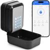 PAIRIER Cassaforte per chiavi da esterno con serratura elettronica Bluetooth, controllo tramite app e codice PIN, cassaforte per chiavi eKey da parete Share per Airbnb, agenzie immobiliari e uffici