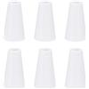 QUARKZMAN 6Pci Pomelli Per Cordini, 19mm Nappe Per Tende In Plastica Con Pendagli Per Chiusura Tende, Bianco