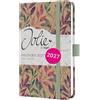 SIGEL Agenda settimanale Jolie 2027 A6 copertina rigida | 7J814, calendario, planner, organizer, certificato FSC, marrone, rosa, porpora, turchese