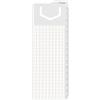 Miquelrius - Righello segnalibro 15 cm con blocco note adesivi a quadretti 50 x 125 mm, 32 fogli per agende, quaderni e pianificazione giornaliera, Plan&Mark XL griglia