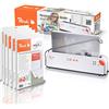 Peach Rilegatura termica DIN A4 - Vincitore del test* - rapido avvio - solo 1 minuto - sistema di rilegatura più semplice e veloce - con 5 x PBT100-14 - 5 x 20 diverse cartelle termiche - PB200-70P