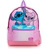 Disney Lilo & Stitch - Zaino per la scuola per bambine dai 5 ai 12 anni, colore: rosa, tasca frontale metallica e portabottiglie, zaino leggero, rosa