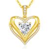 CDE Collana Donna Cuore Regalo Gioielli Donna Pendente Argento S925 Diamante in Moissanite 1-3ct Purezza VVS1 Colore D per Festa Della Mamma Compleanno San Valentino per Lei Mamma Fidanzata Moglie Amica