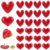 CRAFTYMELODY 24 spilla in resina a forma di cuore 2 stili rosso spilla con risvolto accessorio costume