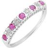 Ivy Gems Anello Donna oro bianco 9 carati Rubino