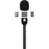 CaTeFo StarRig PRO - Supporto per microfono DJI Mini e Rode Wireless Go per microfono, montaggio a vite per treppiedi da 6,35 mm, supporto compatto per interviste per vlogging, YouTube, podcast e