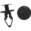 A ABSOPRO Porta Fissaggio 12mm Foro Dia Clip Rivetto Fissaggio Nero (Set 50)