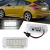 OZ-LAMPE Luce Targa a LED per Ford Fiesta Mk5 Focus Mk2 Mk3 Escape SMAX Grand CMAX Kuga Mondeo Fusion Ranger Jaguar XF, Lampada Targa a LED, 2 Pezzi, 18 * 2835 SMD Canbus