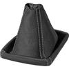 L & P Car Design Cuffia cambio compatibile con Opel Astra H 2004-2010 - nero grigio - vera pelle - leva cambio manuale - (A0017-2)