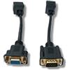 System-S Convertitore Ethernet VGA Over IP, 2 x 15 cm, VGA a LAN RJ45, presa 20 m