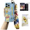 Hosiss Custodia per iPhone 16 Pro Max da 6,9 pollici, con pellicola protettiva per schermo HD, cinturino da polso Winnie aggiornato con cordino regolabile in TPU antiurto, custodia protettiva per