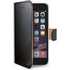 Celly Wally 700 Custodia A Libro Per Apple Iphone 6, Colore: Nero, Finta Pelle