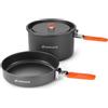 Odoland Set di Pentole da Campeggio con Pentole da Campeggio 1.9 L, Bollitore da Campeggio 0.86 L, Set da Cucina da Campeggio per Campeggio Cucina All'aperto Escursionismo Viaggi