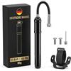 Zippi Shop Pompa per bicicletta piccola, 11 bar (160 PSI), peso leggero (85 g) e dimensioni (16 cm), ideale per i viaggi, pompa per valvole Schrader e Presta, potente pompa ad aria per bici da corsa, eBike e