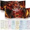 Byhoo Set da 2 schermi DM per D&D 5E - Accessori immersivi - Lavagolem & Principe del Drago Rosso, superficie cancellabile con supporti, formato pieghevole portatile A4 per master di gioco