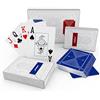 SLOWPLAY Carte da Gioco Poker Plastificate, 2 mazzi, 100% impermeabili all'acqua, in plastica, professionali