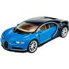 Dromader Welly Bugatti Chiron Coupe Blu 2016 1/34-1/39 Nuovo Modello Auto Il Cast