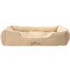 Dehner Cuccia per cani e gatti Sammy, ca. 90 x 70 x 20 cm, poliestere, beige