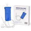 Medical365 Enteroclisma 2 Litri - Kit Clistere Evacuativo con Tubo in Silicone 145cm - Cannula Anale e Vaginale - Clistere per pulizia intestino - Enteroclisma adulto