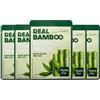 Farmstay Real Bamboo Essence Mask - Set di 5 maschere viso coreane - Idratazione e comfort della pelle - Maschera in tessuto K-Beauty - Tutti i tipi di pelle
