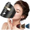 IBORRIA Maschera LED per il Viso, Terapia della Luce Rossa, 3 Colori con Luce nel Vicino Infrarosso, Dispositivo per la Cura per Tutti i Tipi di Pelle a Casa (Nero)