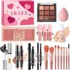 Viugex Kit Trucco Make Up Completo, Tutto in Uno Set Trucchi Donna, Trousse Trucchi Regalo Ragazza Adolescente con Fondotinta Gloss Labbra Palette Ombretti Correttore Mascara Eyeliner Kit Pennelli Make Up