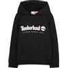Timberland Felpa con Cappuccio Timberland da Ragazzo, Nera, 12 Anni