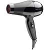GAMMAPIU' Asciugacapelli Professionale Mini 7005 Nero, Phon per Capelli da Viaggio, Doppia Velocità e Temperatura, Beccuccio e Diffusore Inclusi, Griglia Rivestita in Tormalina, W 900-1100