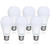 Sigmaled lighting - Lampadina LED E27 9W (equivalente a 60W) - 810 lumen - Luce calda 2800K - Attacco grande - Lampada LED Bulbo A60-6 PEZZI