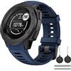 OVERSTEP Compatibile con Garmin Instinct Band Cinturino di Ricambio in Morbido Silicone Compatibile con Garmin Instinct/Solar/Tactical