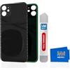 MMOBIEL Cover Posteriore per Porta Batteria Compatibile con iPhone 12-6,1 Pollici, Nero Incluso Strumento di Apertura e Adesivo