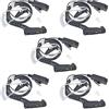 HYSHIKRA Auricolare con tubo acustico con microfono compatibile con Motorola DP3400 DP4400 DP4800 DGP4150 XiR-P8200 Xpr-6300 Radio bidirezionale multi-pin (5 PACK)