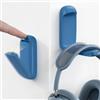 Lamicall Supporto per Cuffie con Gancio Adesivo Pieghevole, [500G Capacità di Carico] Gancio per Cuffie da Gioco sotto Scrivania per Airpods Max, HyperX, Sennheiser, Blu